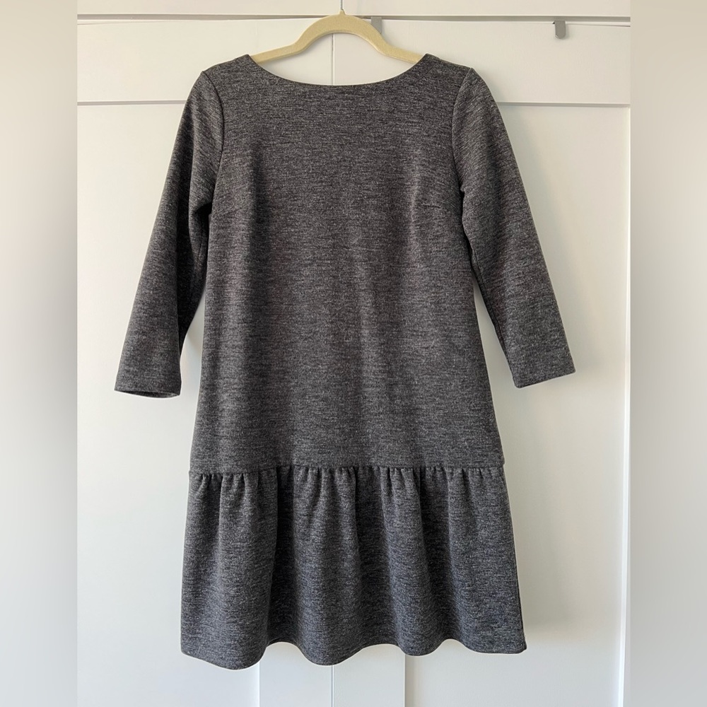 Loft 3/4 Sleeve Gray Dress size XSP